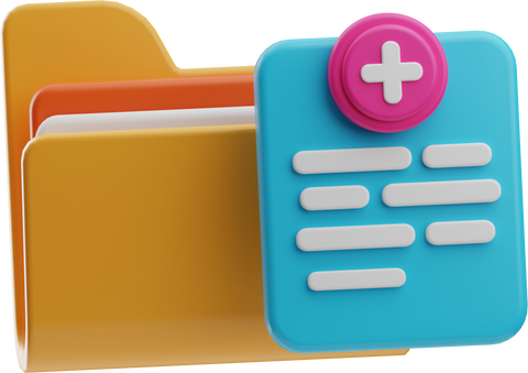 hospital Medical History illustration 3d