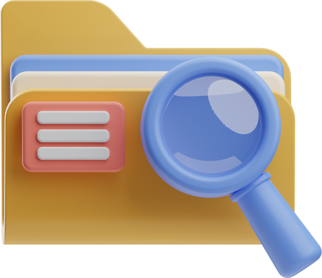 home screen file explorer illustration 3d