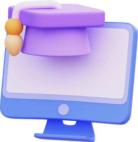 E-Learning 3D Illustration